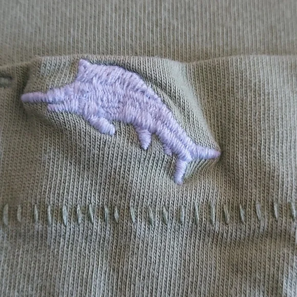 Tommy Bahama Men's Long-Sleeve Crewneck Pocket Shirt - Light Green - Picture 7 of 13